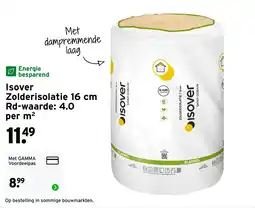 GAMMA Isover zolderisolatie aanbieding