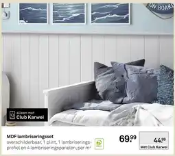 Karwei MDF lambriseringsset aanbieding