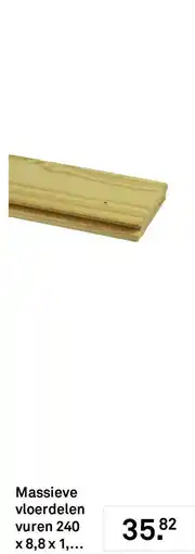 Karwei Massieve vloerdelen vuren aanbieding