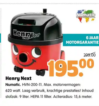 Plentyparts Numatic Henry Next aanbieding