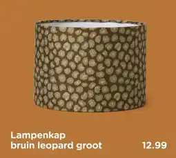 Xenos Lampenkap bruin leopard groot aanbieding