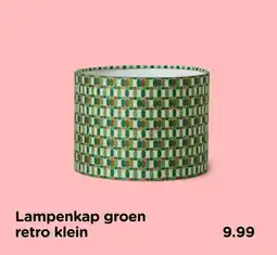 Xenos Lampenkap groen retro klein aanbieding