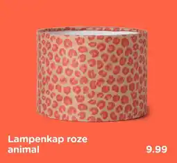 Xenos Lampenkap roze animal aanbieding
