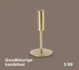 Xenos Goudkleurige kandelaar aanbieding