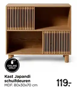 Xenos Kast japandi schuifdeuren aanbieding