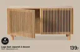 Xenos Lage kast Japandi 2 deuren aanbieding
