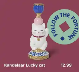 Xenos Kandelaar Lucky cat aanbieding