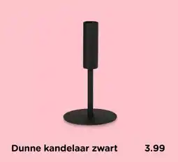 Xenos Dunne kandelaar zwart aanbieding