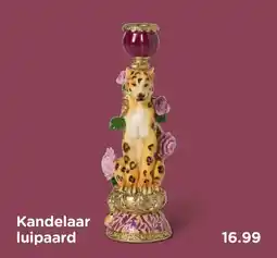 Xenos Kandelaar luipaard aanbieding