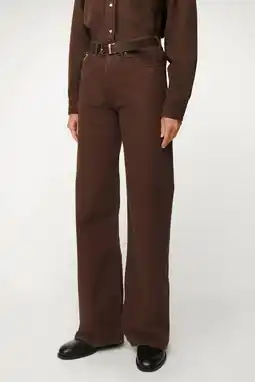 Wehkamp Lois wide leg jeans - bruin aanbieding