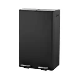 Wehkamp NOUS Living prullenbak - afvalscheiding - (30L + 30L + 3L) - mat zwart aanbieding