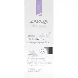 Trekpleister Zarqa Sensitive Anti-Age Hydra Plus Nachtcrème aanbieding
