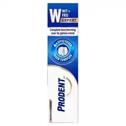 Trekpleister Prodent Wit + Fris Expert Tandpasta aanbieding