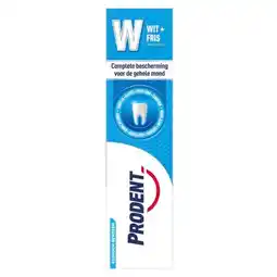 Trekpleister Prodent Wit + Fris Tandpasta aanbieding