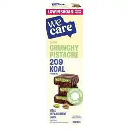 Trekpleister WeCare Crunchy Pistache Meal Replacement Bars aanbieding