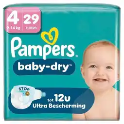 Trekpleister Pampers Baby-Dry Maat 4 Luiers aanbieding