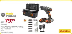 Praxis Worx accuboormachine aanbieding