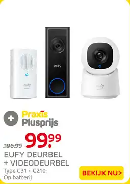 Praxis Eufy deurbel + videodeurbel aanbieding