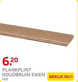 Praxis Plankplint goudbruin eiken aanbieding