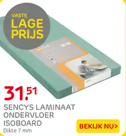 Praxis Sencys laminaat ondervloer isoboard aanbieding