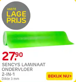 Praxis Sencys laminaat ondervloer 2-in-1 aanbieding