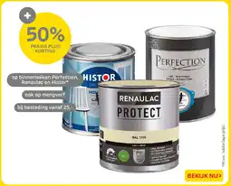 Praxis Op binnenlakken perfection, renaulac en histor aanbieding