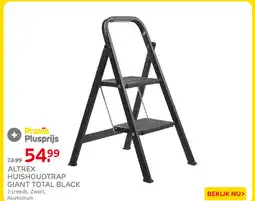 Praxis Altrex huishoudtrap giant total black aanbieding
