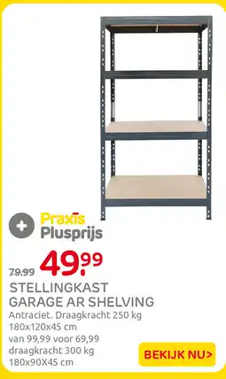 Praxis Stellingkast garage ar shelving aanbieding