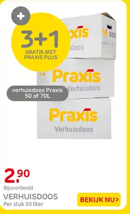 Praxis Verhuisdoos aanbieding