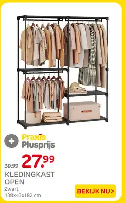 Praxis Kledingkast open aanbieding