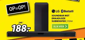 Expert LG Soundbar met draadloze subwoofer DSN4 aanbieding