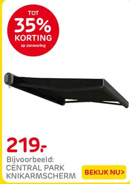 Praxis Central park knikarmscherm aanbieding