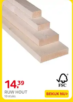 Praxis Ruw hout aanbieding