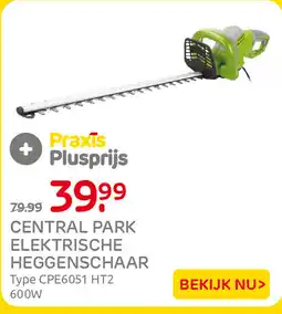 Praxis Central park elektrische heggenschaar aanbieding