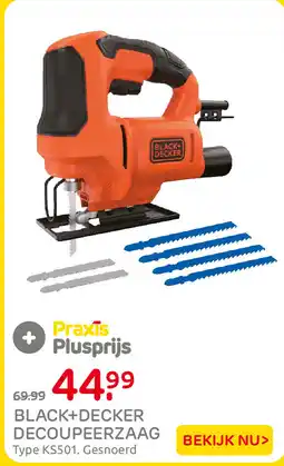 Praxis Black+decker decoupeerzaag aanbieding