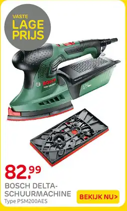 Praxis Bosch delta schuurmachine aanbieding