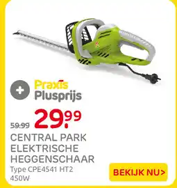 Praxis Central park elektrische heggenschaar aanbieding