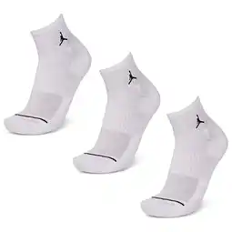 Foot Locker Jordan Everyday Cushioned Ankle 3 Pack Sokken Unisex - Wit - Maat 39 - 42 - Poly (Polyester) aanbieding