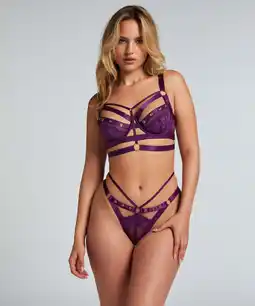 Hunkemoller Hunkemöller String Sadie Paars aanbieding