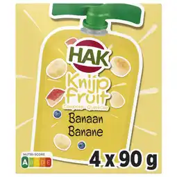 Albert Heijn Hak Knijpfruit banaan 4-pack aanbieding