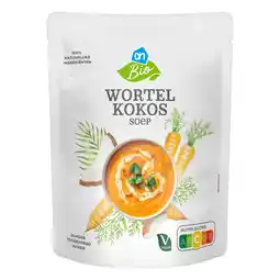 Albert Heijn AH Biologisch Wortel kokossoep aanbieding