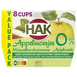 Albert Heijn Hak Appelmoesjes 0% value 8-pack aanbieding