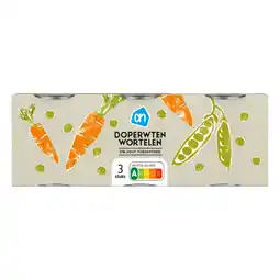 Albert Heijn AH Doperwt wortel 3-pack aanbieding
