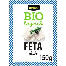 Jumbo Jumbo Biologisch Feta Plak 150 g aanbieding