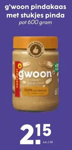De Boerenschuur g'woon pindakaas met stukjes pinda aanbieding