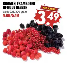 De Boerenschuur bramen, frambozen of rode bessen aanbieding