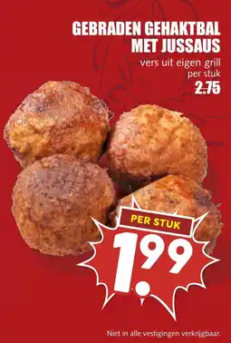 De Boerenschuur gebraden gehaktbal met jussaus aanbieding