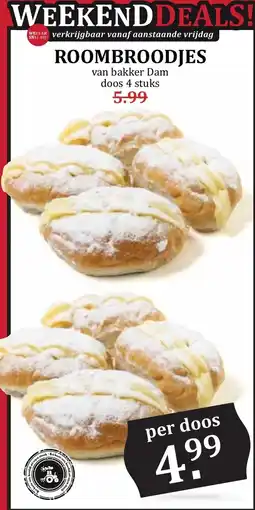 De Boerenschuur roombroodjes aanbieding
