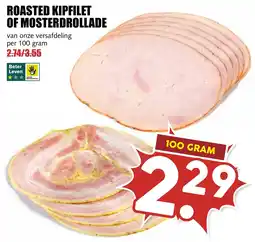 De Boerenschuur roasted kipfilet of mosterdrollade aanbieding