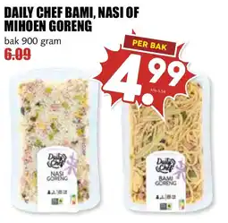 De Boerenschuur Daily Chef Bami, Nasi of Mihoen Goreng aanbieding